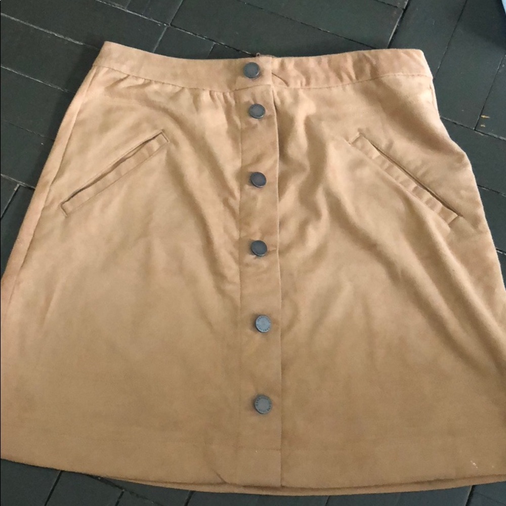 Suede skirt